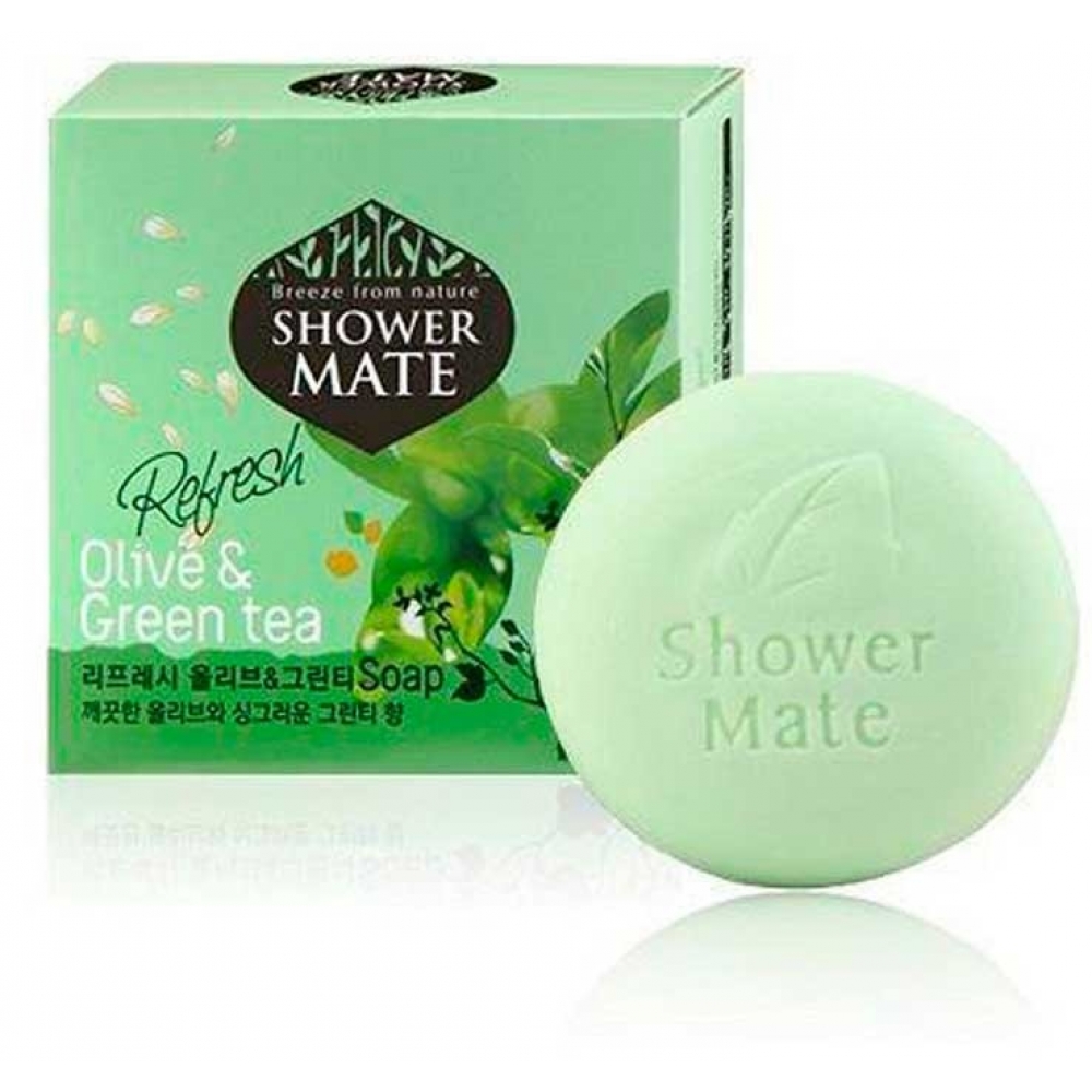 KERASYS Shower Mate Мыло Olive&Green tea	